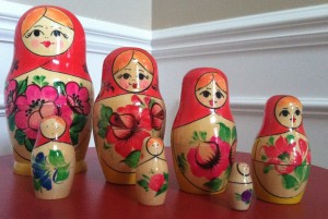 Vintage Russian dolls from my sister!